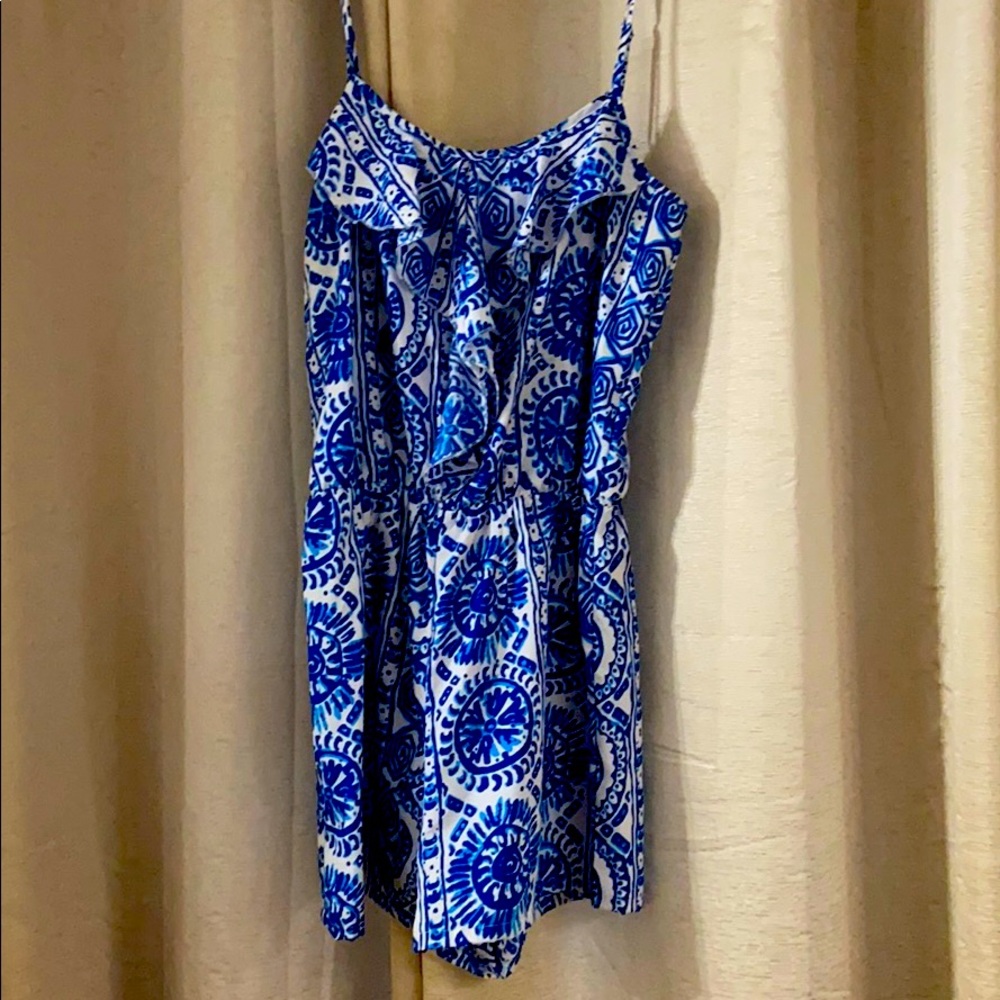 blue romper